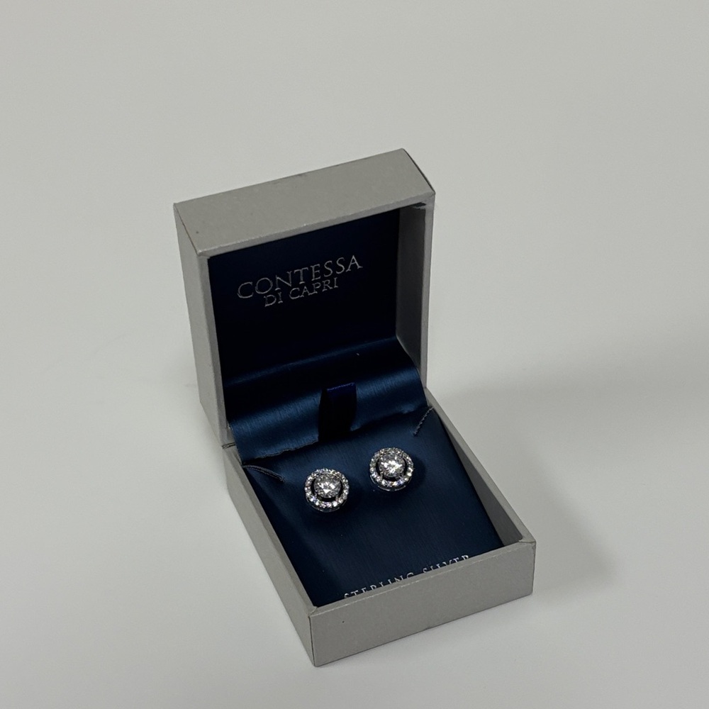 Contessa di Capri Silver Earrings